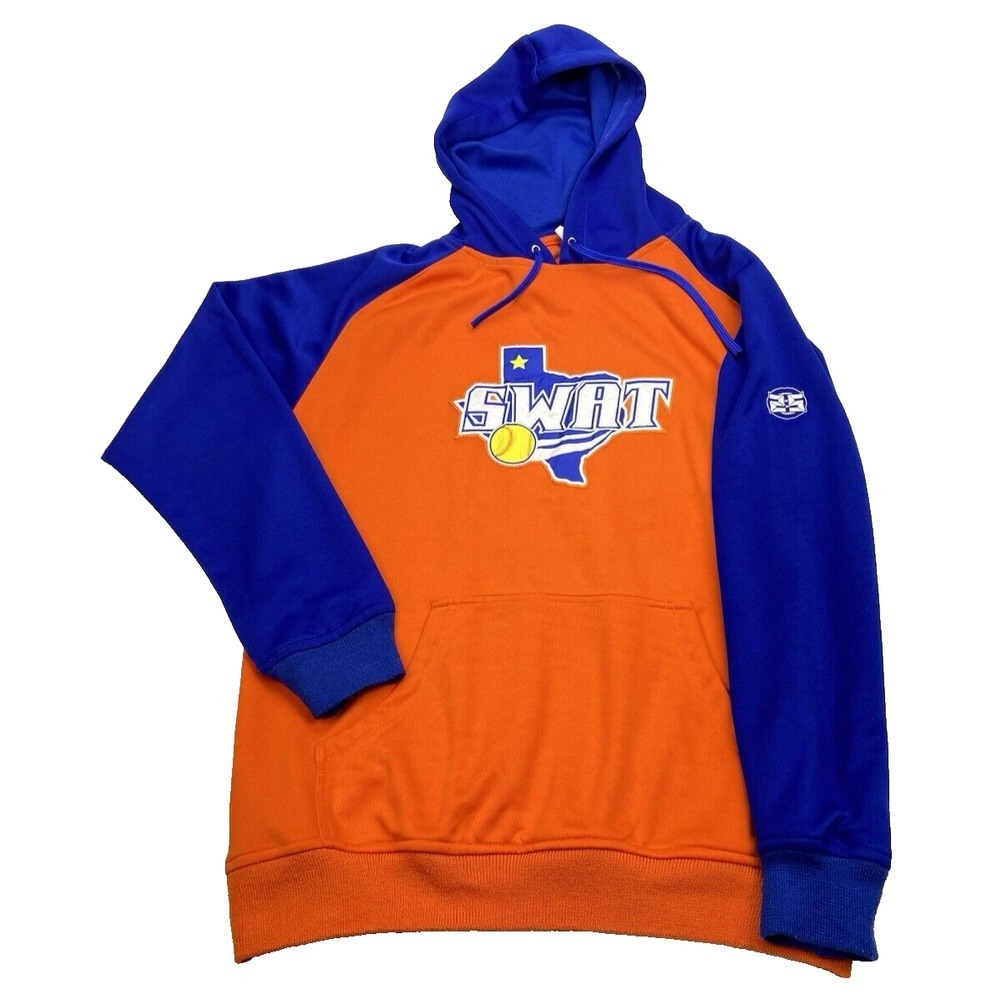 SWAT Softball With Attitude &‎ Teamwork Sweatshirt Hoodie Women MEDIUM Fastpitch